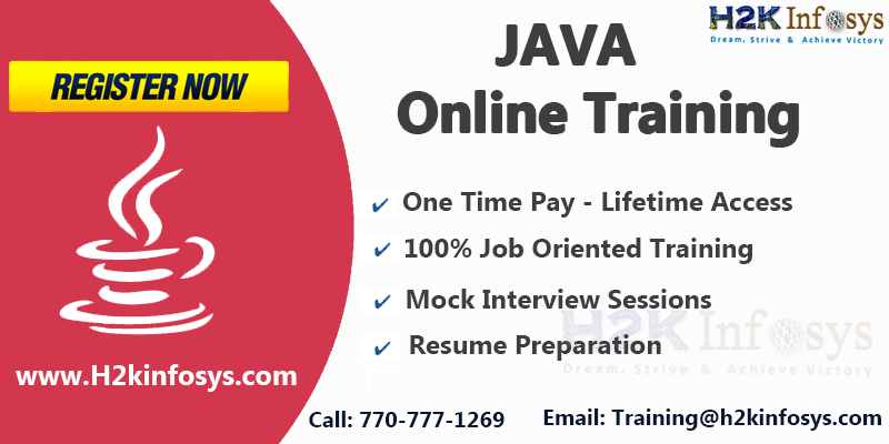Special Offer on Java Online Training