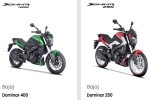 Bajaj Dominar 250 and 400 features, Bajaj Dominar 250 and 400 variants, 2025 bajaj dominar 250 and dominar 400 launched in india, Navigation