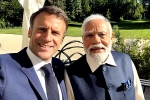 Emmanuel Macron and Narendra Modi, Emmanuel Macron and Narendra Modi updates, france and indian prime ministers share their friendship on social media, Navy