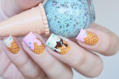 Interesting! Ice cream nails Interesting! Ice cream nails