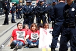 San Francisco, Labor Day, dozens arrested in marriott worker protests in san francisco, U s labor day