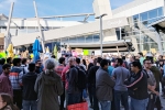 Google Employee protest immigration ban, San Franciso Google protest immigration ban, people protest at google on immigration ban, Unhcr