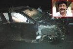 Rajasekhar actor, Rajasekhar latest, rajasekhar meets with a road accident, Mercedes