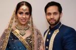 Saina Nehwal twitter, Parupalli Kashyap and Saina Nehwal photos, parupalli kashyap saina nehwal hosts a grand reception, Saina nehwal