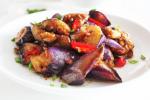 Stir-fried Brinjal, Brinjal recipe, tasty stir fried brinjal, Brown rice pulao Stir-fried Brinjal, Brinjal recipe, tasty stir fried brinjal, Brown rice pulao