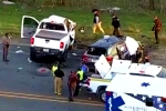Texas Road accident, Texas Road accident videos, texas road accident six telugu people dead, County