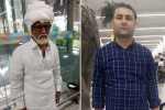 Jayesh patel, Amrick Singh, young man caught posing as senior citizen to fly to abroad, Rajiv gandhi international airport