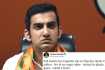 gautam gambhir, gautam gambhir turns politician, forget jail gautam gambhir s suggestion for indian flag shamers, Indian flag