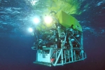 Titanic tourist submarine visuals, French robot, a submersible robot in search of titanic tourist submarine, Wme